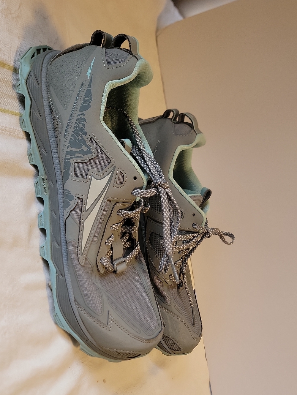 Altra Women's Trail Runners in Sage and Mint